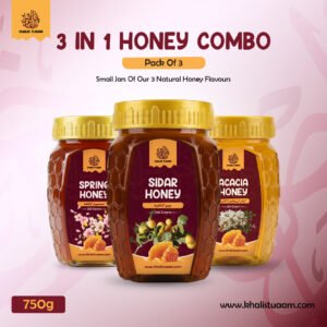 3-in-1 Honey Combo – 250g (Sidar, Acacia & Spring)